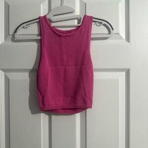 Musera - Pink Knit - Crop Top - Small